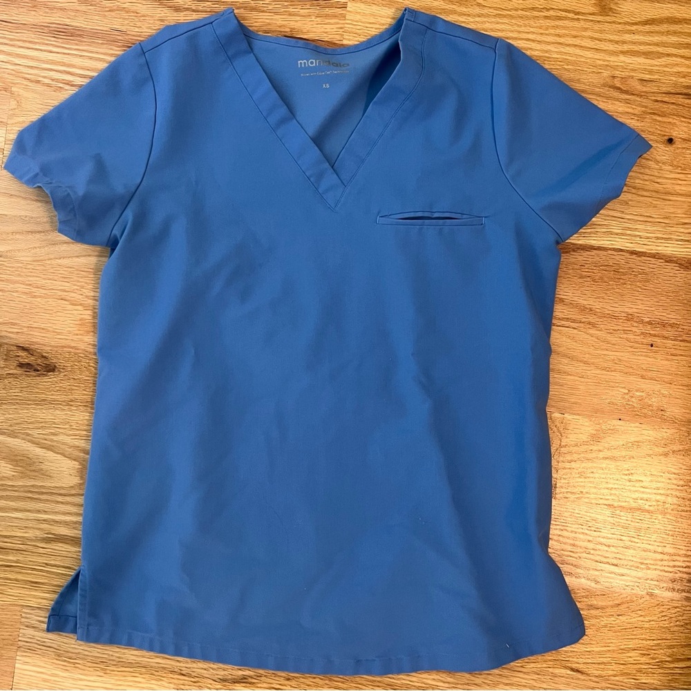 Mandala scrubs blue XS top